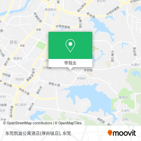 东莞凯旋公寓酒店(厚街镇店)地图