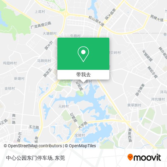 中心公园东门停车场地图