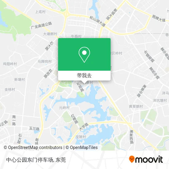 中心公园东门停车场地图