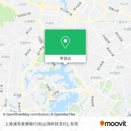 上海浦东发展银行(松山湖科技支行)地图