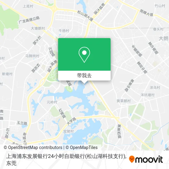 上海浦东发展银行24小时自助银行(松山湖科技支行)地图