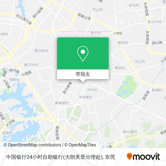 中国银行24小时自助银行(大朗美景分理处)地图