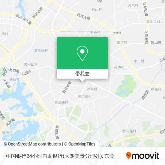 中国银行24小时自助银行(大朗美景分理处)地图