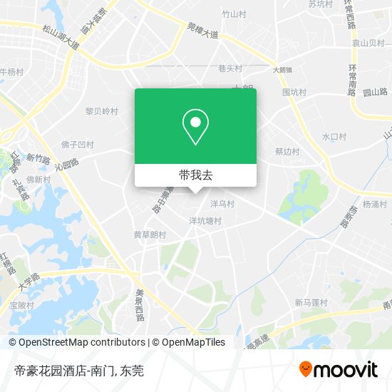 帝豪花园酒店-南门地图