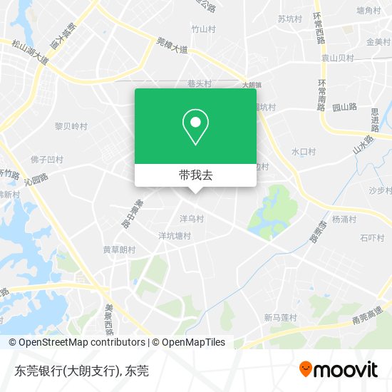 东莞银行(大朗支行)地图