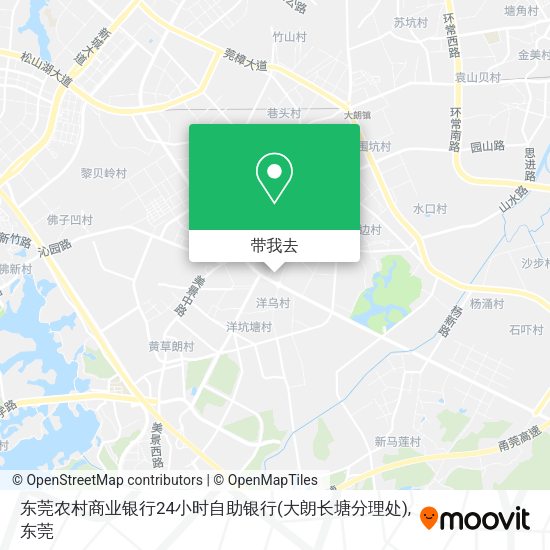 东莞农村商业银行24小时自助银行(大朗长塘分理处)地图