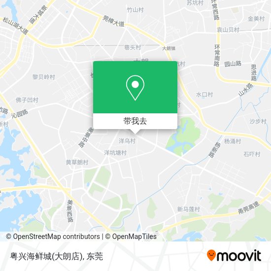 粤兴海鲜城(大朗店)地图