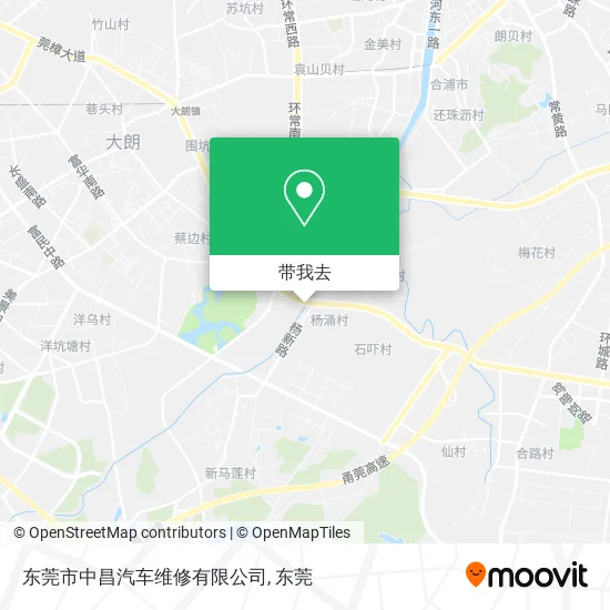 东莞市中昌汽车维修有限公司地图