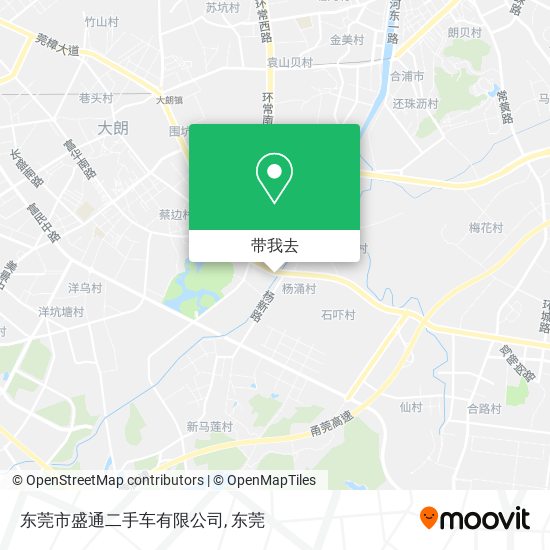 东莞市盛通二手车有限公司地图