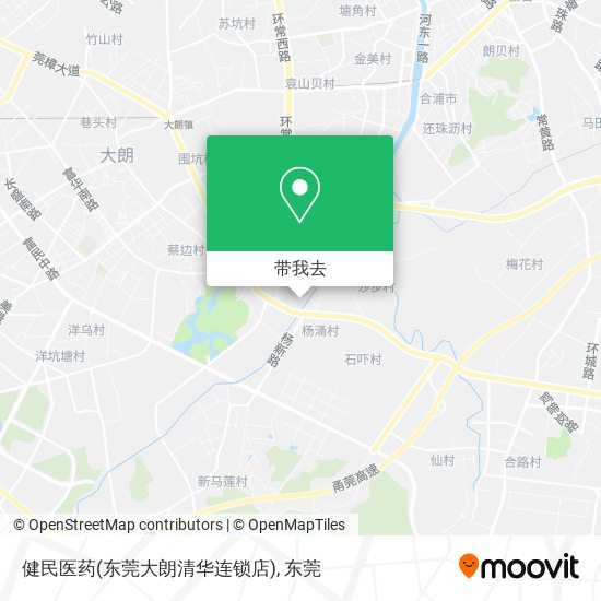 健民医药(东莞大朗清华连锁店)地图