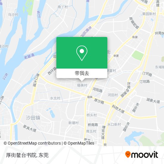 厚街鳌台书院地图