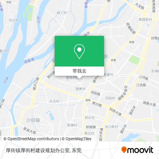 厚街镇厚街村建设规划办公室地图