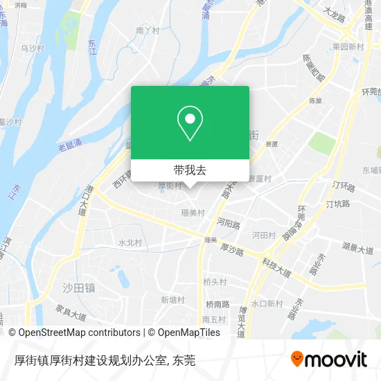 厚街镇厚街村建设规划办公室地图