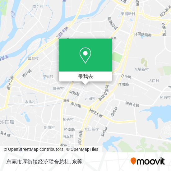 东莞市厚街镇经济联合总社地图