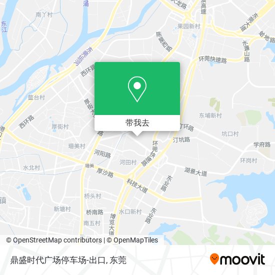 鼎盛时代广场停车场-出口地图