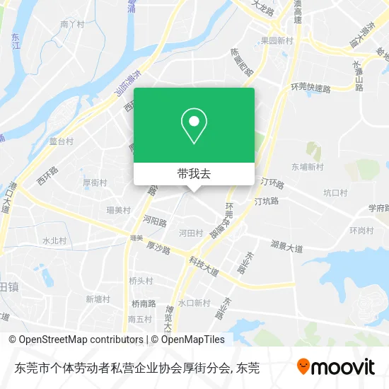 东莞市个体劳动者私营企业协会厚街分会地图