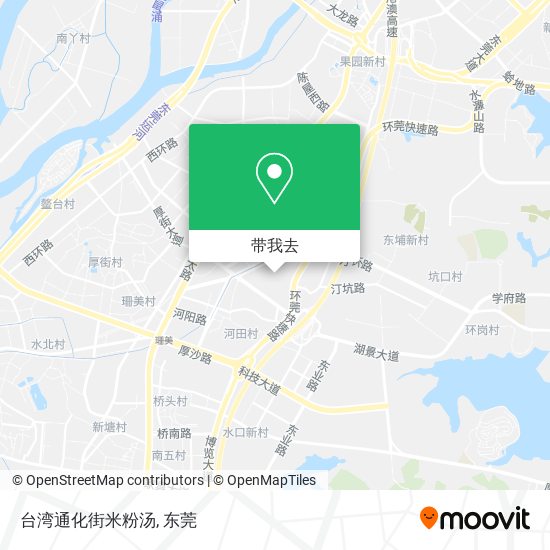 台湾通化街米粉汤地图