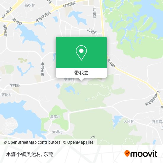 水濂小镇奥运村地图