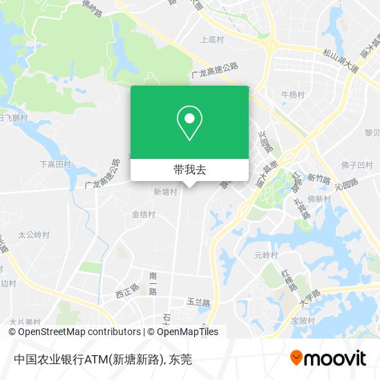 中国农业银行ATM(新塘新路)地图