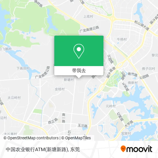 中国农业银行ATM(新塘新路)地图