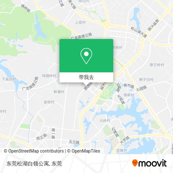 东莞松湖白领公寓地图