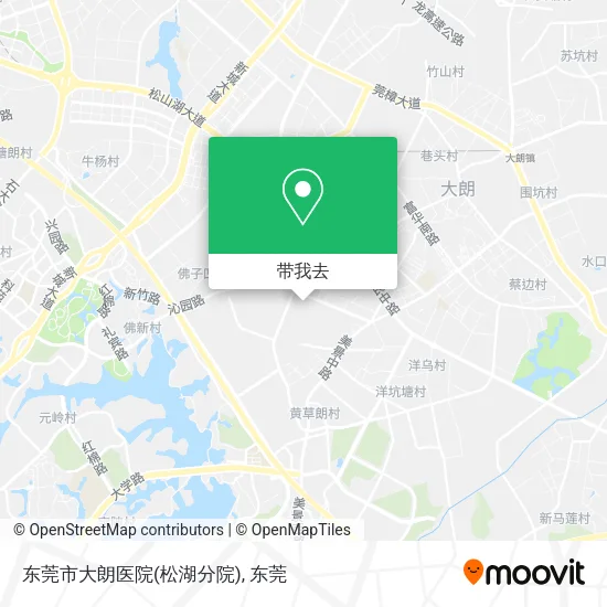 东莞市大朗医院(松湖分院)地图