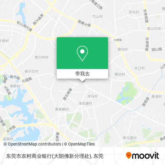 东莞市农村商业银行(大朗佛新分理处)地图