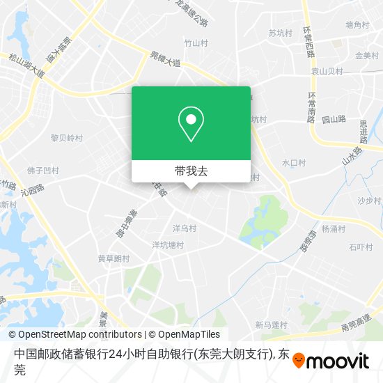 中国邮政储蓄银行24小时自助银行(东莞大朗支行)地图