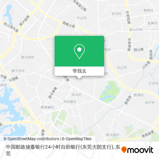 中国邮政储蓄银行24小时自助银行(东莞大朗支行)地图