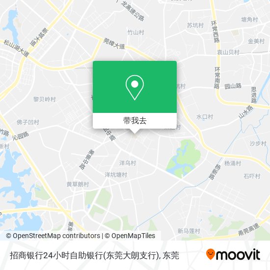 招商银行24小时自助银行(东莞大朗支行)地图