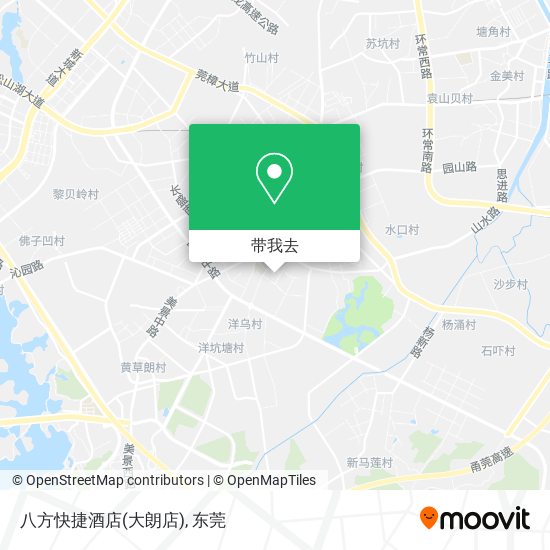 八方快捷酒店(大朗店)地图