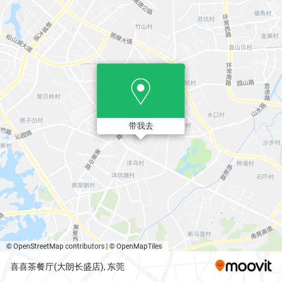 喜喜茶餐厅(大朗长盛店)地图