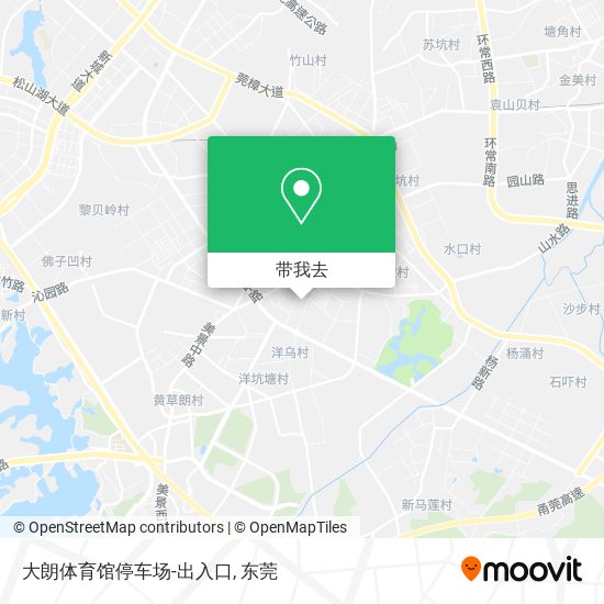 大朗体育馆停车场-出入口地图