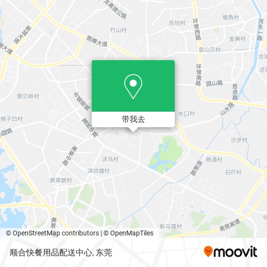顺合快餐用品配送中心地图