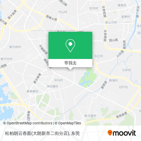 松柏朗云吞面(大朗新市二街分店)地图
