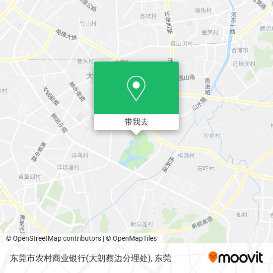 东莞市农村商业银行(大朗蔡边分理处)地图
