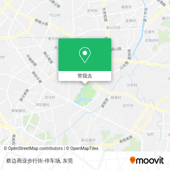 蔡边商业步行街-停车场地图