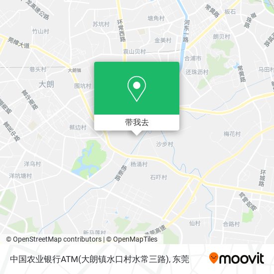 中国农业银行ATM(大朗镇水口村水常三路)地图
