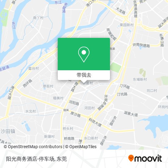 阳光商务酒店-停车场地图
