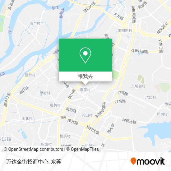 万达金街招商中心地图