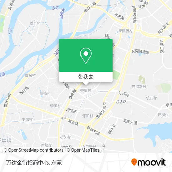 万达金街招商中心地图