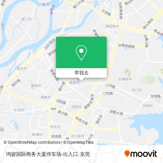鸿骏国际商务大厦停车场-出入口地图