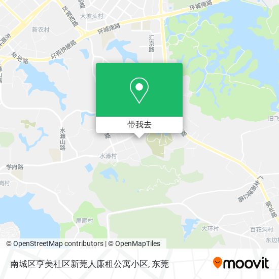 南城区亨美社区新莞人廉租公寓小区地图