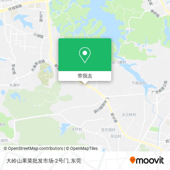 大岭山果菜批发市场-2号门地图