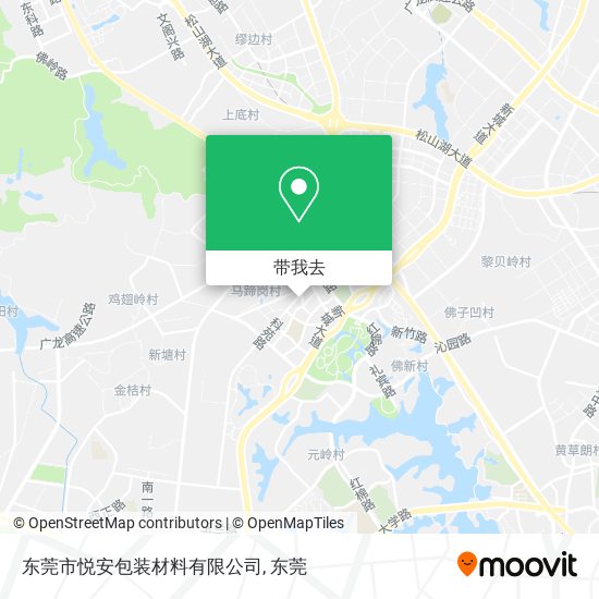 东莞市悦安包装材料有限公司地图