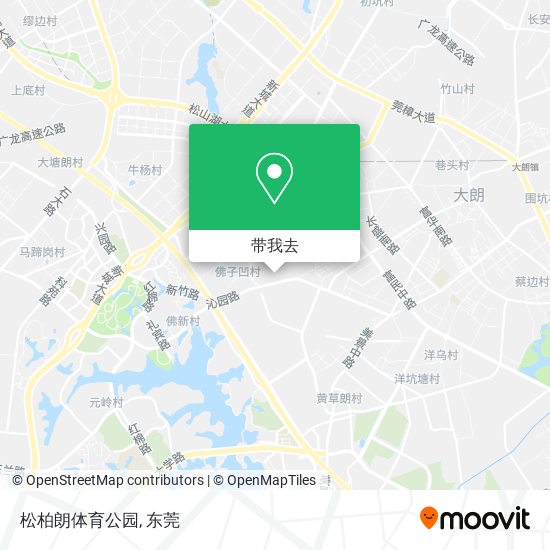 松柏朗体育公园地图
