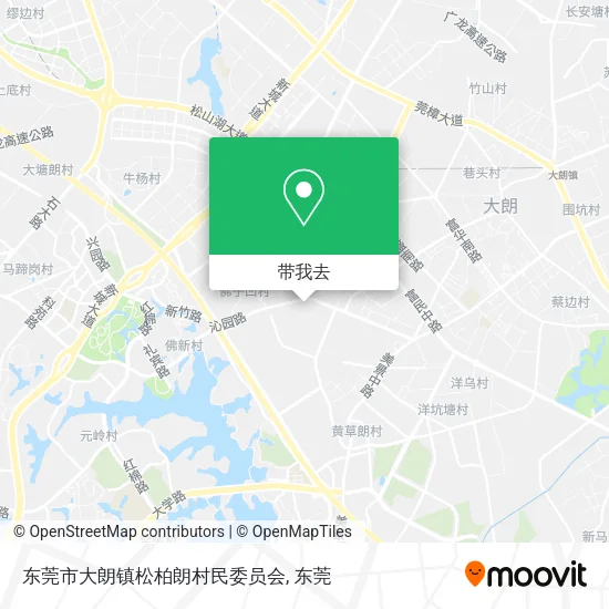 东莞市大朗镇松柏朗村民委员会地图