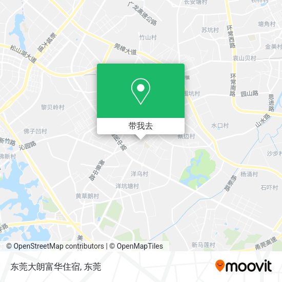东莞大朗富华住宿地图