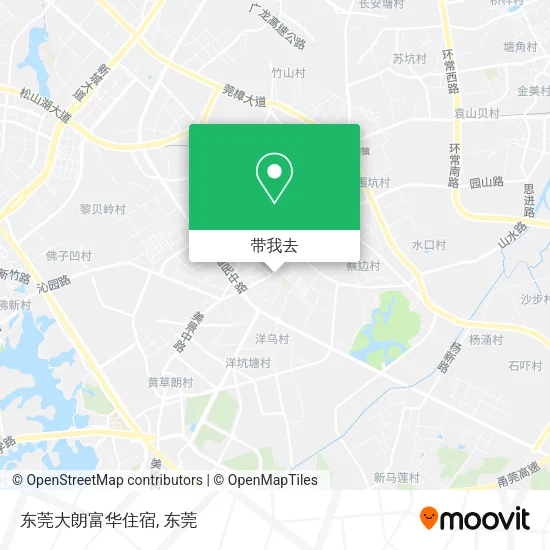 东莞大朗富华住宿地图