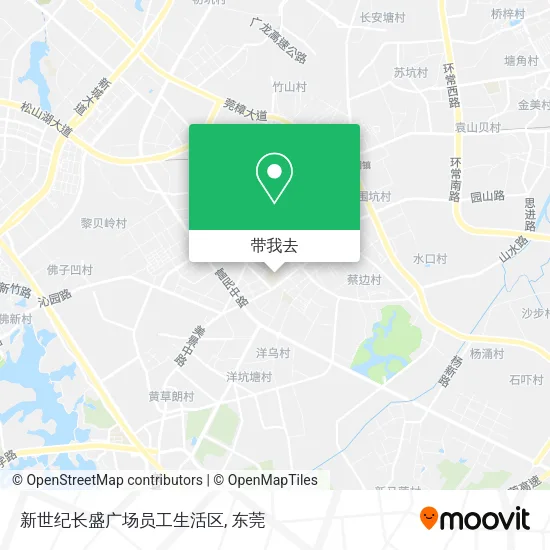 新世纪长盛广场员工生活区地图